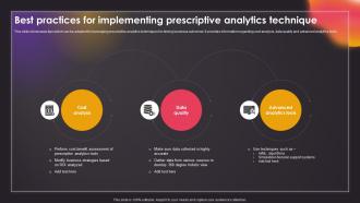 Best Practices For Implementing Prescriptive Analytics Data Driven Insights Big Data Analytics SS V