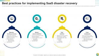 Best Practices For Implementing Saas Disaster Recovery