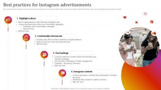 Best Practices For Instagram Advertisements Instagram Marketing To Grow Brand Awareness