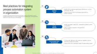 Best Practices For Integrating Process Automation To Enhance Operational Effectiveness Strategy SS V