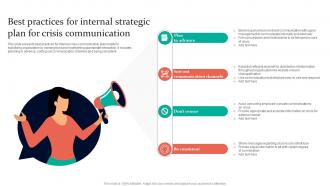 Best Practices For Internal Strategic Plan For Crisis Communication