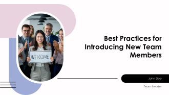Best Practices For Introducing New Team Members PPT Slides AT