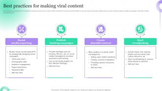 Best Practices For Making Viral Content Hosting Viral Social Media Campaigns