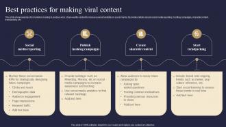 Best Practices For Making Viral Content Viral Advertising Strategy To Increase