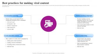 Best Practices For Making Viral Goviral Social Media Campaigns And Posts For Maximum Engagement