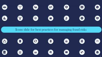 Best Practices For Managing Fraud Risks Powerpoint Presentation Slides