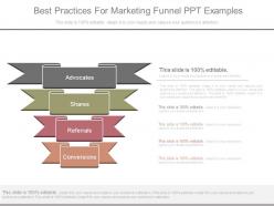 Best practices for marketing funnel ppt examples