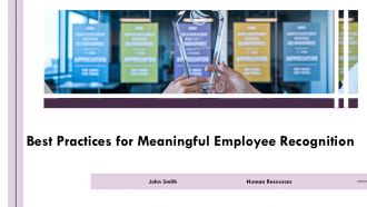 Best Practices For Meaningful Employee Recognition And Appreciation PPT Slides AT