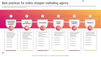 Best Practices For Online Shopper Marketing Agency