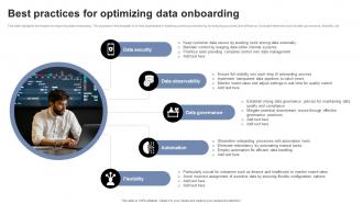 Best Practices For Optimizing Data Onboarding PPT Sample