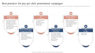 Best Practices For Pay Per Click Promotional Campaigns Boosting Campaign Reach MKT SS V