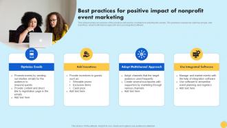 Best Practices For Positive Impact Of Nonprofit Creating Nonprofit Marketing Strategy MKT SS V