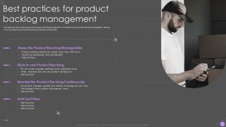 Best Practices For Product Backlog Management