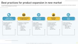 Best Practices For Product Expansion In New Market