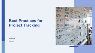 Best Practices For Project Tracking And Reporting PPT Sample AT