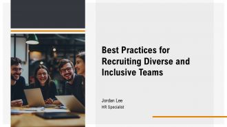 Best Practices For Recruiting Diverse And Inclusive Teams PPT Template AT