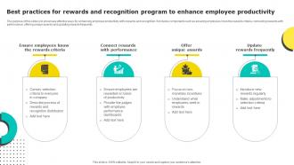 Best Practices For Rewards And Recognition Program To Enhance Employee Productivity