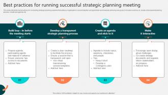 Best Practices For Running Successful Strategic Planning Meeting