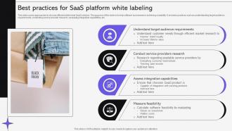 Best Practices For Saas Platform White Labeling