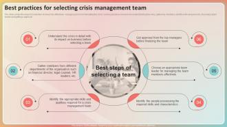 Best Practices For Selecting Crisis Management Team Key Stages Of Crisis Management