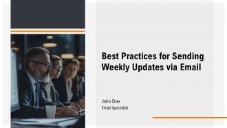 Best Practices For Sending Weekly Updates Via Email PPT Graphics AT