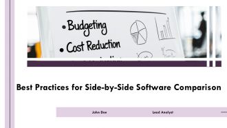 Best Practices For Side By Side Software Comparison PPT Outline AT