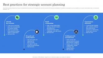 Best Practices For Strategic Account Planning Complete Guide Of Key Account Management Strategy SS V