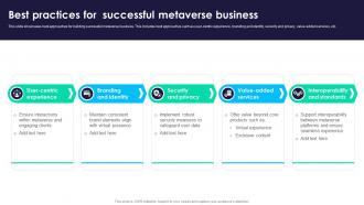 Best Practices For Successful Metaverse Business