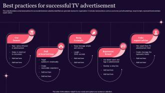 Best Practices For Successful TV Advertisement
