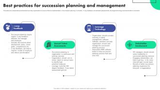 Best Practices For Succession Planning Succession Planning To Identify Talent And Critical Job Roles