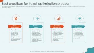 Best Practices For Ticket Optimization Process