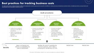 Best Practices For Tracking Business Costs Cost Reduction Techniques Interactive Impactful