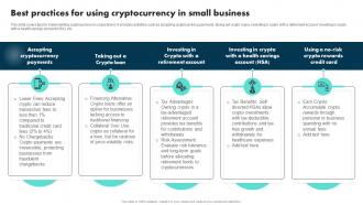 Best Practices For Using Cryptocurrency In Small Business Exploring The Role BCT SS