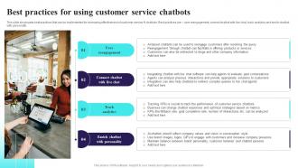 Best Practices For Using Customer Service Comprehensive Guide For AI Based AI SS V