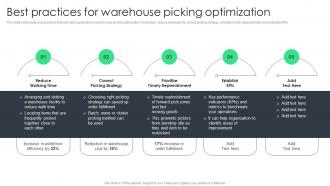 Best Practices For Warehouse Picking Optimization Reducing Inventory Wastage Through Warehouse