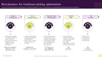 Best Practices For Warehouse Picking Optimization Techniques To Optimize Warehouse