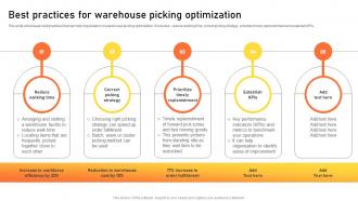 Best Practices For Warehouse Picking Optimization Warehouse Management Strategies