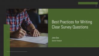 Best Practices For Writing Clear Survey Questions PPT Example AT