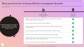 Best Practices For Writing Effective Introducing Instagram Threads Better Way For Sharing AI CD V