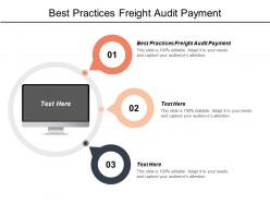 Best practices freight audit payment ppt powerpoint presentation gallery demonstration cpb