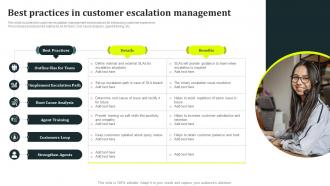 Best Practices In Customer Escalation Management