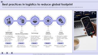 Best Practices In Logistics To Reduce Global Footprint
