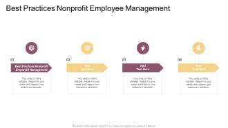 Best Practices Nonprofit Employee Management In Powerpoint And Google Slides Cpb