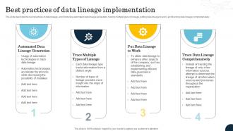 Best Practices Of Data Lineage Implementation Data Lineage Types It