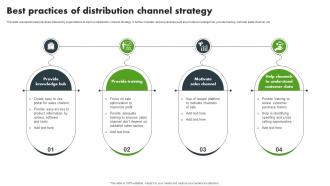 Best Practices Of Distribution Channel Strategy