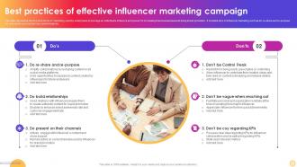 Best Practices Of Effective Influencer Instagram Influencer Marketing Strategy SS V