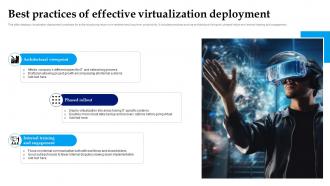 Best Practices Of Effective Virtualization Deployment