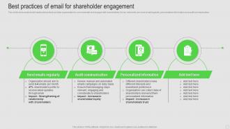 Best Practices Of Email For Shareholder Engagement Strategy For Strengthening Relationship