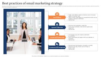 Best Practices Of Email Marketing Strategy Marketing Strategy To Increase Customer Retention