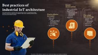 Best Practices Of Industrial IoT Architecture IoT Solutions In Manufacturing Industry IoT SS
